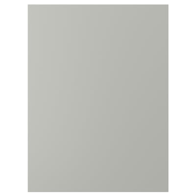 A light grey HAVSTORP kitchen cabinet door with a smooth finish and clean, straight lines.