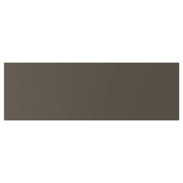 HAVSTORP panel, dark brown, rectangular, smooth.