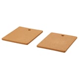 Beige cork pots stand.