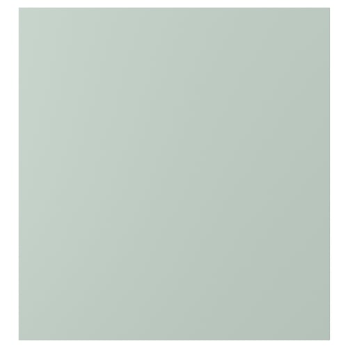 HJORTVIKEN green door, subtle embossed pattern, rectangular.