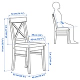 Illustration with measurements for the product: INGATORP.
