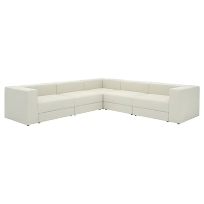 JÄTTEBO Modular corner sofa, 6 seat, Axvall off-white