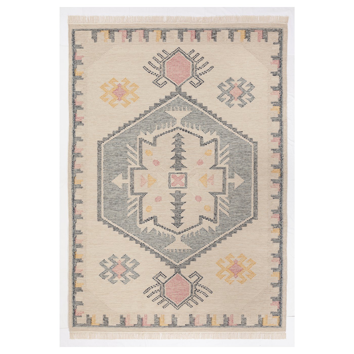 IKEA KNYLHAVRE クニルハーヴレ ラグ 平織り KNYLHAVRE rug, flatwoven, multicolour/handmade, 170x240 cm