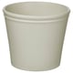 Option: White round planter