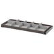 KOMPLEMENT gray pull-out organizer tray, 6 compartments, fiberboard and polyester, rectangular shape for drawer storage.