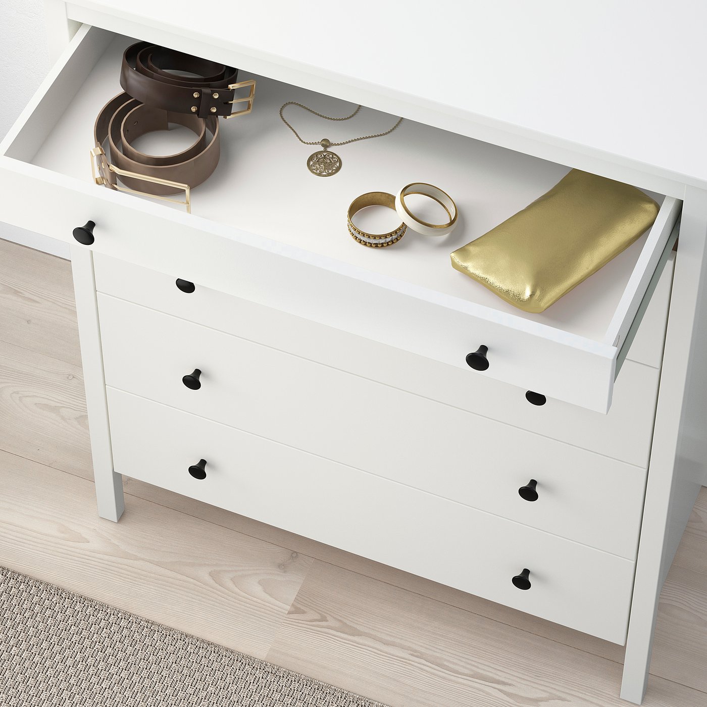 KOPPANG chest of 5 drawers, white, 90x114 cm - IKEA Finland