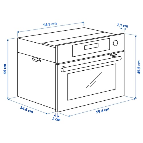 Illustration with measurements for the product: KULINARISK.