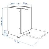 Illustration with measurements for the product: LAGAN.