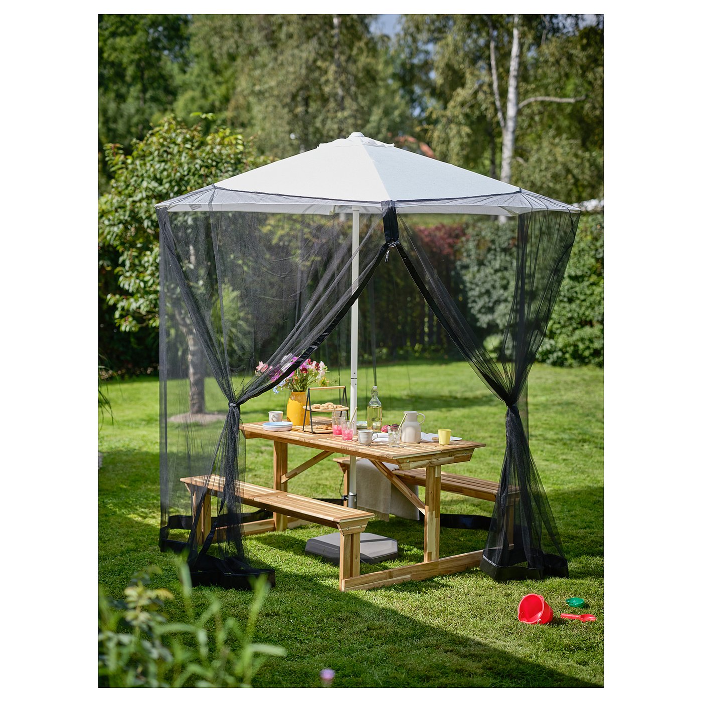 LERHOLMEN picnic table, acacia outdoor - IKEA Finland