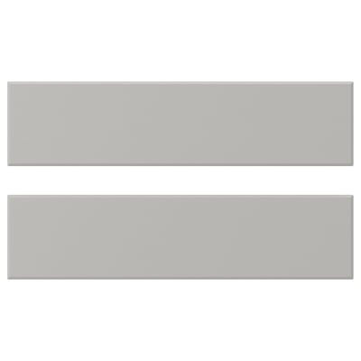 This image shows two grey rectangular frames, simple and uniform in design, with clean edges and a smooth surface.