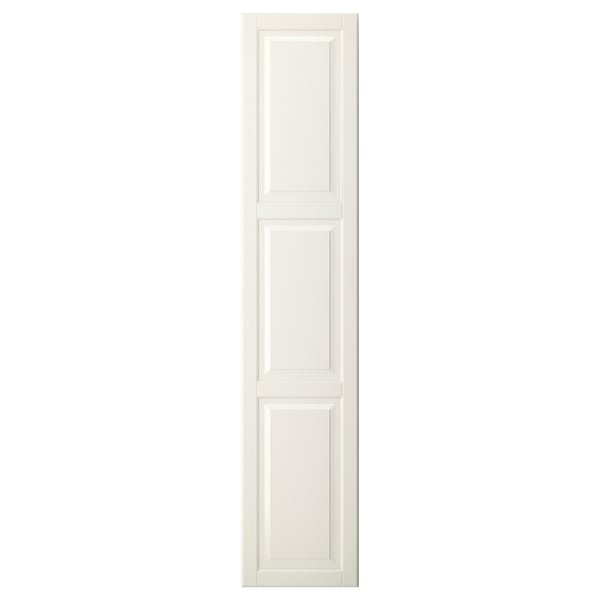 A white LILLBYN cabinet door, rectangular with a fiberboard and paint finish.