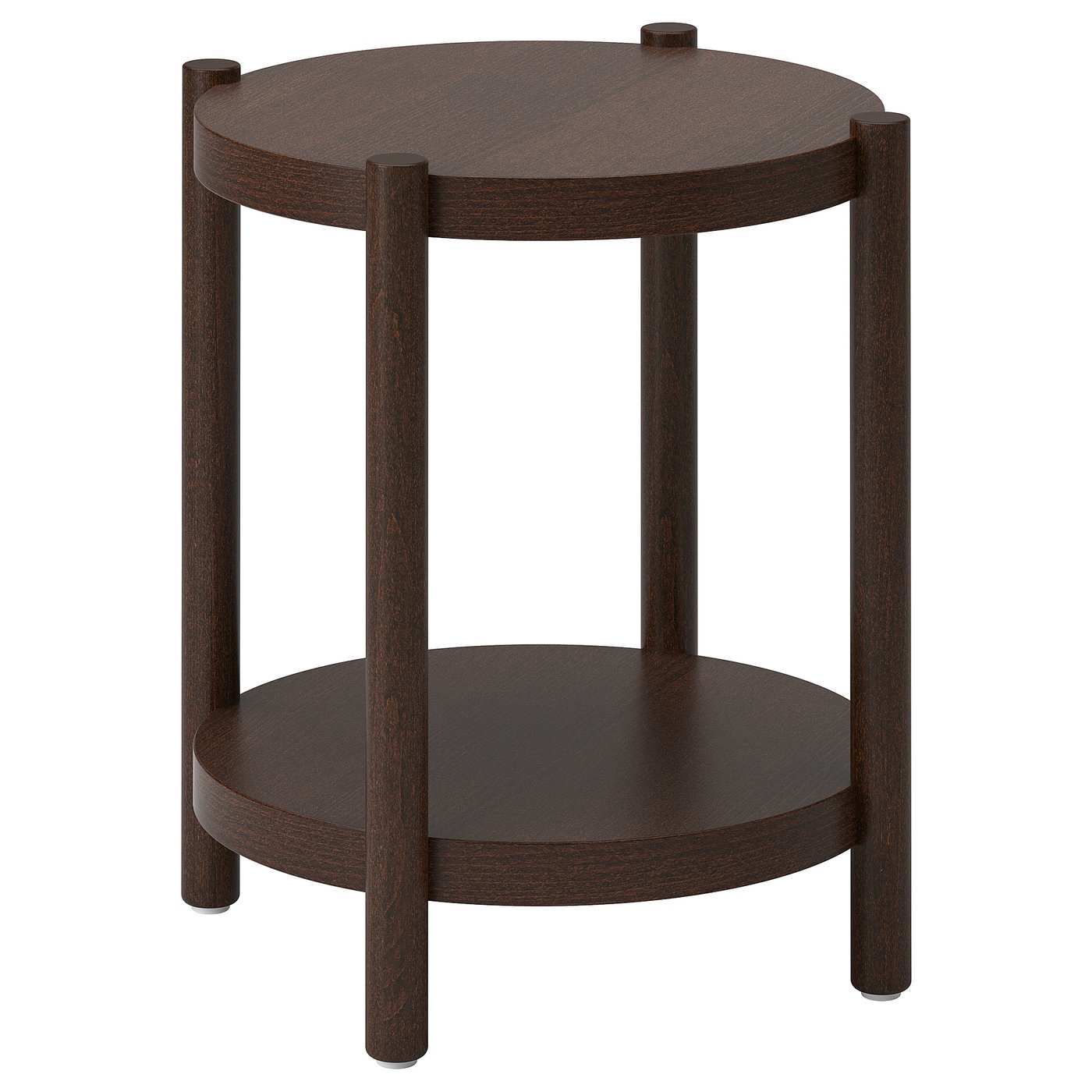 LISTERBY side table, dark brown beech veneer, 50 cm - IKEA Finland