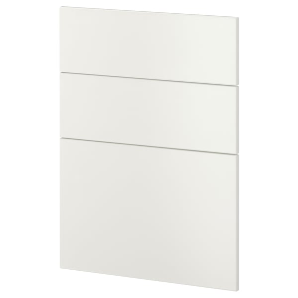 White METOD cabinet front, clean design, rectangular shape.