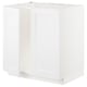 Modern white METOD kitchen cabinet, sleek and minimalist.