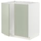 A green METOD kitchen cabinet with a rectangular shape and smooth design.