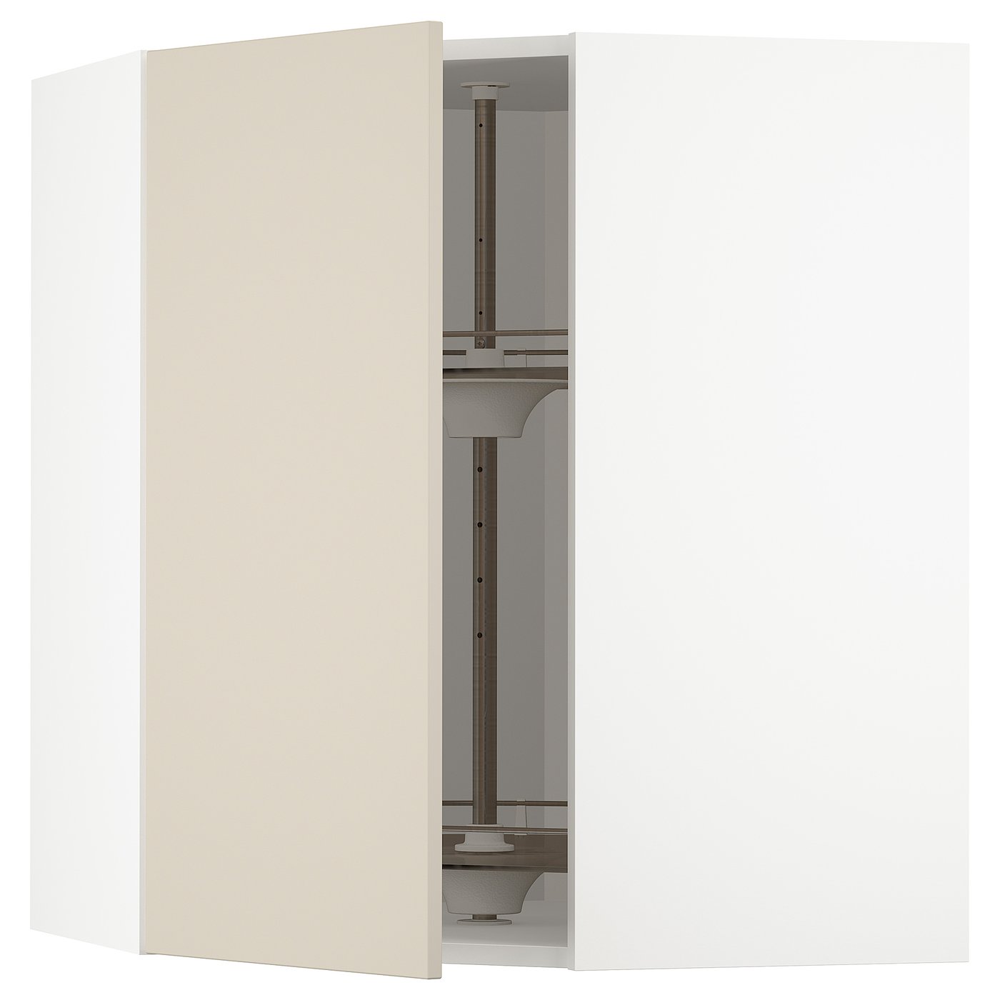 METOD corner wall cabinet with carousel