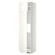 A white METOD kitchen cabinet with smooth doors, a rectangular shape, and adjustable shelves.
