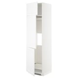 White METOD cabinet with two open doors, px300, modern minimal design, adjustable shelves, clean lines.
