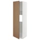 Wooden METOD kitchen cabinet with walnut door and 2 shelves.