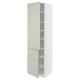METOD kitchen cabinet, green, rectangular, two doors, adjustable shelves.