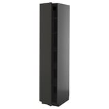 METOD kitchen cabinet, matt black, rectangular, modern design.