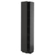 METOD tall black kitchen cabinet with adjustable shelf.