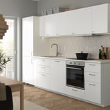 METOD Kitchen, white/Veddinge white, 304x60x208 cm