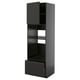 METOD / KNIVSHULT High cabinet f built-in appliances, black-grey/Upplöv matt anthracite, 60x60x200 cm