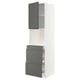 Modern grey and white kitchen unit with two drawers and one cabinet.