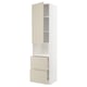 Beige kitchen unit with drawers and cabinet