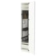 An open white METOD kitchen cabinet with multiple compartments and shelves. It a modern design suitable for a clean, organized kitchen space.