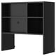 METOD black kitchen wall cabinet, rectangular, four compartments, sturdy frame, moisture-resistant.