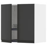 METOD black modern square kitchen cabinet