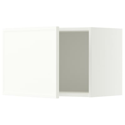 METOD Wall cabinet, white/Aspudden matt white, 60x40 cm