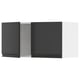 METOD black kitchen cabinet, sleek modern design with chamfered edges.