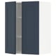 METOD kitchen cabinet in blue with adjustable shelves and reversible door.