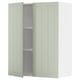 A METOD kitchen wall cabinet with green stensund doors in a modern design, featuring two adjustable shelves.