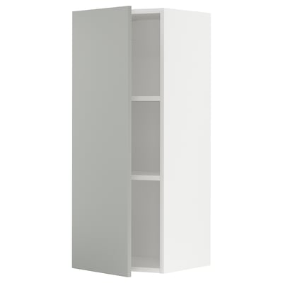 Light grey METOD wall cabinet, rectangular shape, modern design.