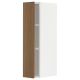 METOD kitchen cabinet, white and brown, rectangular, modern design with wood effect door.