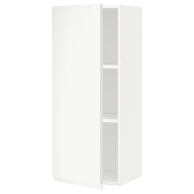 METOD white cabinet, modern, square, minimalist, adjustable shelf, right/left door.