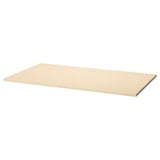 MITTZON: light wood desk top, clean surface, rectangular shape.