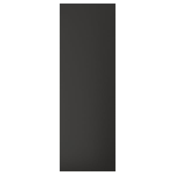 Black rectangular panel, modern design, recycled materials, sleek finish.