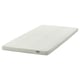 Ikea NORRSELE white mattress topper, rectangular, for comfort.
