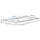 Illustration with measurements for the product: ORRSJÖN.