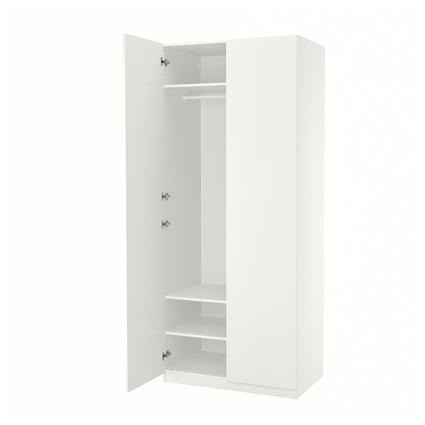 PAX / FORSAND wardrobe, white/white, 100x60x236 cm - IKEA Finland