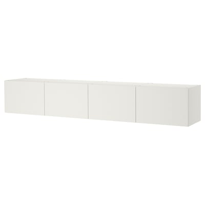 White PLATSA storage with multiple compartments, minimalist & modern.