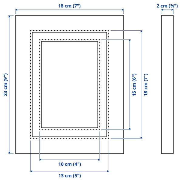 Illustration with measurements for the product: PLOMMONTRÄD.