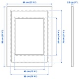 Illustration with measurements for the product: PLOMMONTRÄD.