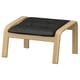POÄNG Footstool, oak/Grann black