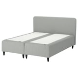 RÅHOLMAR Pocket spring mattress bse, 5 zones, incl leg and headboard medium firm/Tibbleby beige/grey, 180x200 cm